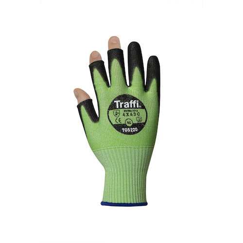 Traffi TG5220 Cut C PU 3 Digit Gloves (5055681016722)
